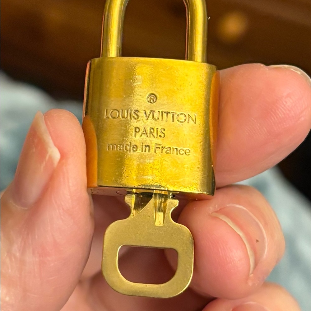 Louis Vuitton Gold Padlock with Key